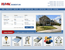 Tablet Screenshot of momentumrealtycolorado.com
